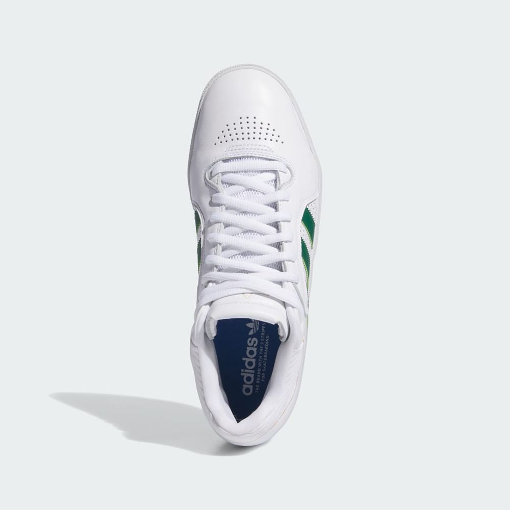 Basket Adidas Tyshawn Remastered Blanche Vert Bleu Homme | OUT-22552102