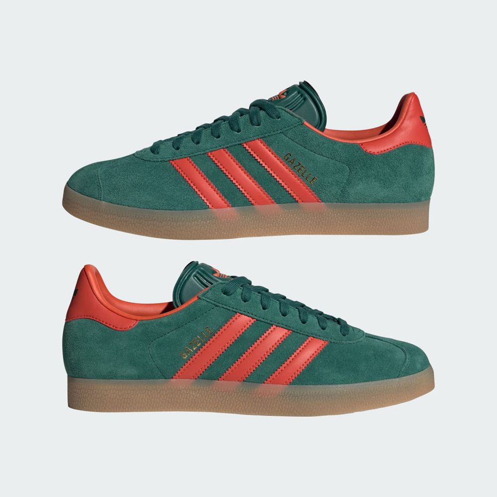 Basket Adidas Gazelle Vert Rouge Homme | NAJ-08826304