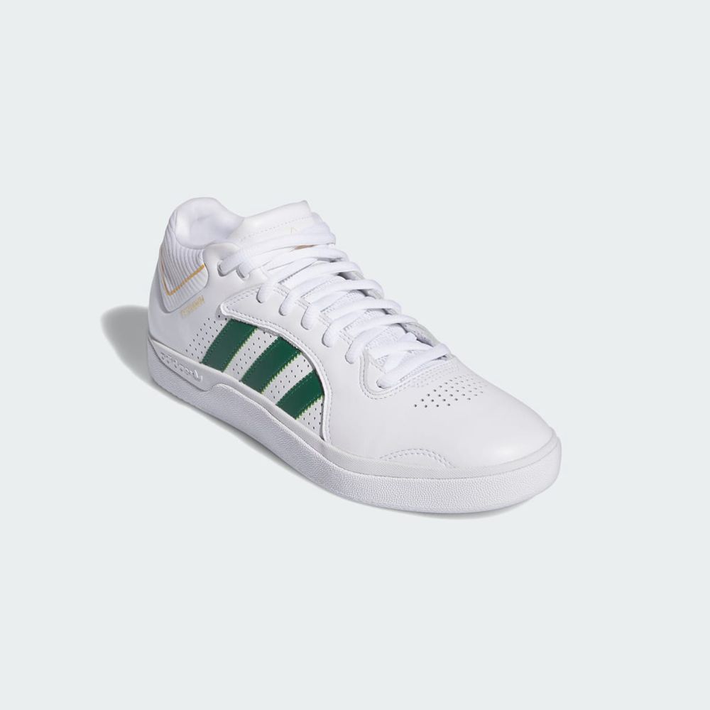 Basket Adidas Tyshawn Remastered Blanche Vert Bleu Homme | OUT-22552102