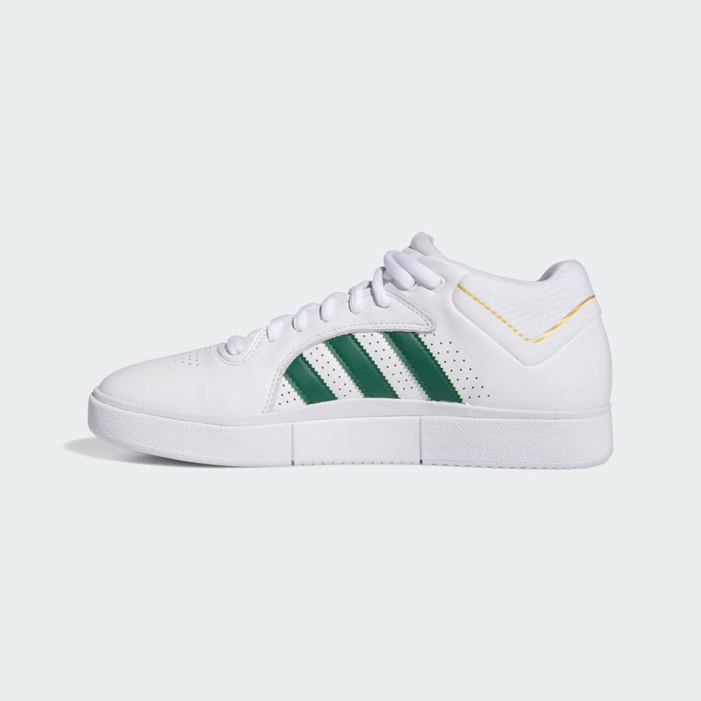 Basket Adidas Tyshawn Remastered Blanche Vert Bleu Homme | OUT-22552102