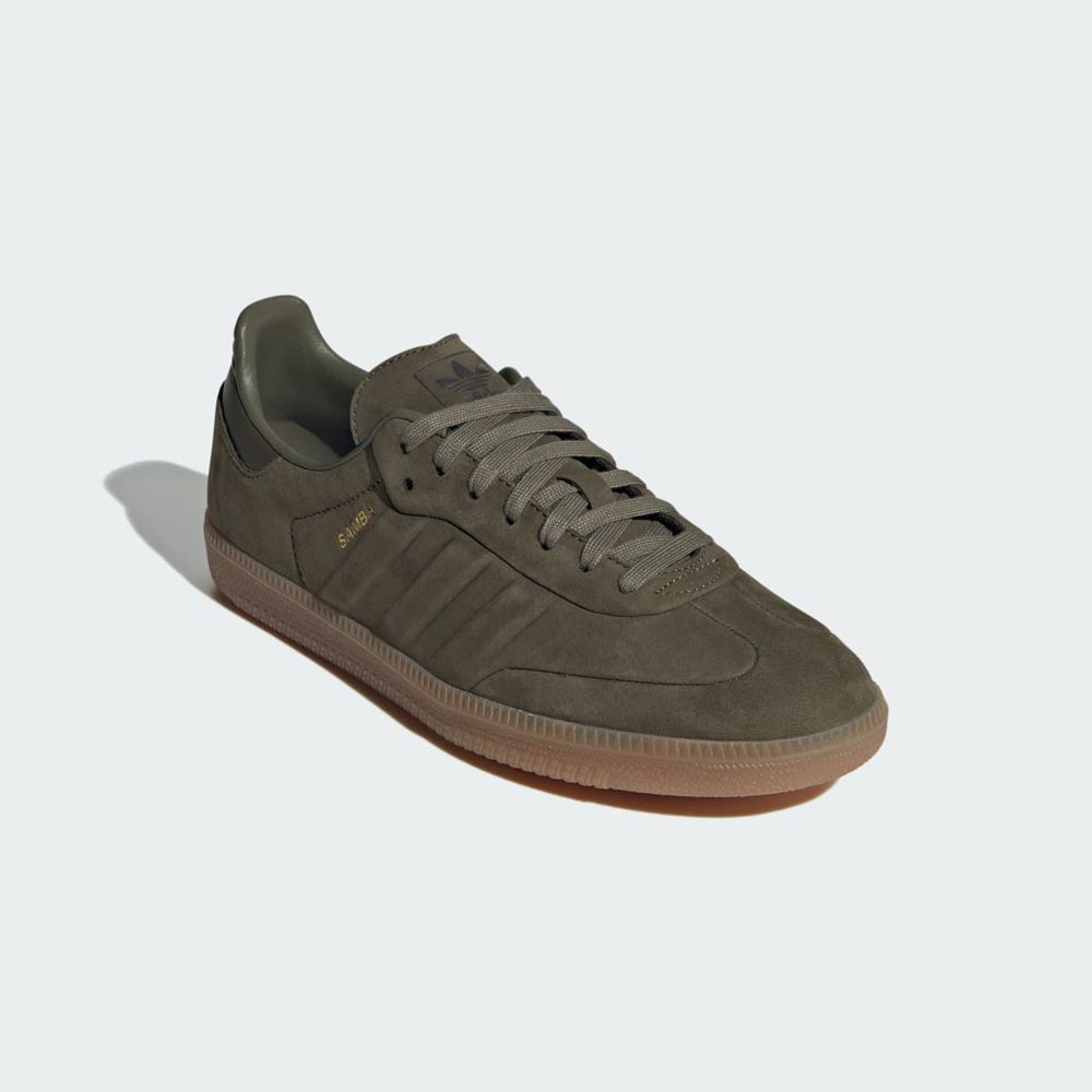 Basket Adidas Samba Vert Olive Homme | IDV-89294812