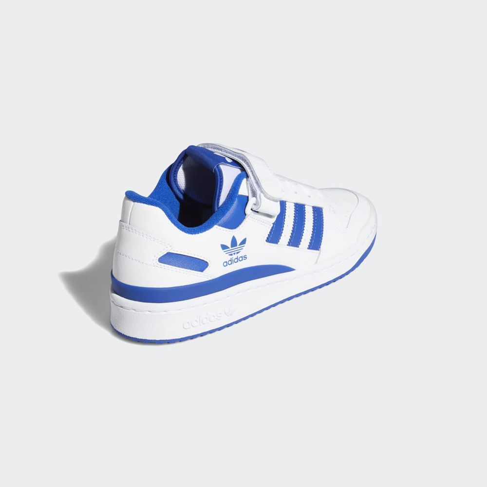 Basket Adidas Forum Low Blanche Bleu Homme | LWJ-05373829