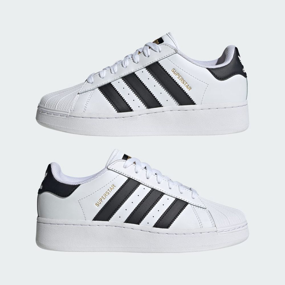 Basket Adidas Superstar XLG Blanche Noir Doré Homme | WPF-34576650