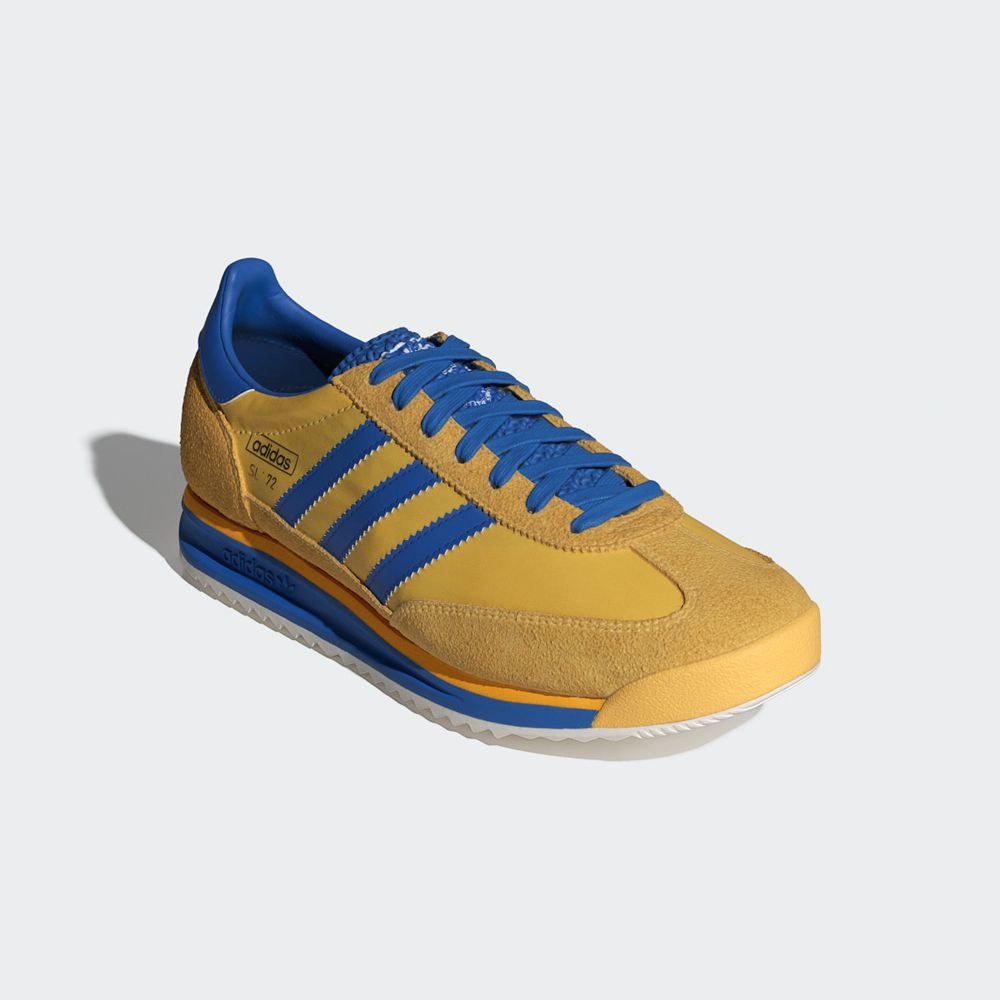 Basket Adidas SL 72 RS Jaune Bleu Blanche Homme | URK-62727106