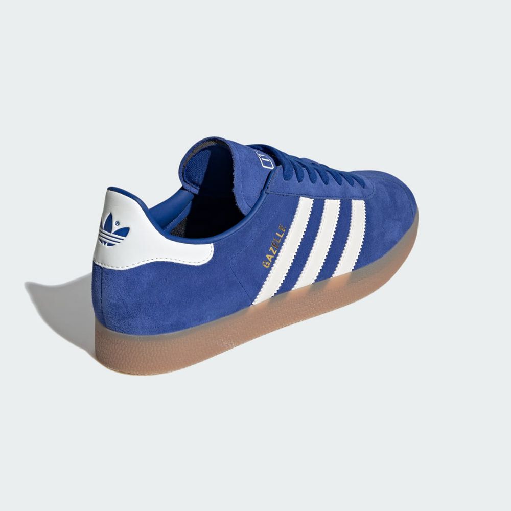 Basket Adidas Gazelle Italy Bleu Blanche Homme | HTW-83962962