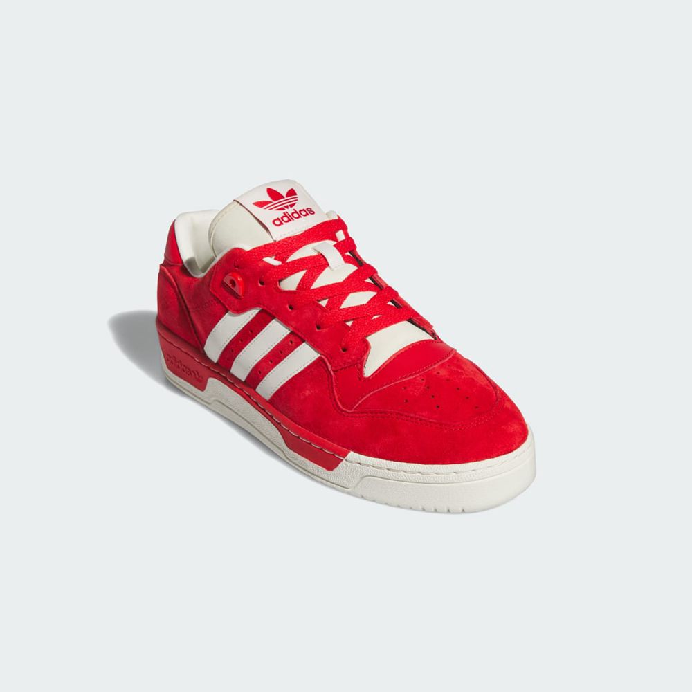 Basket Adidas Rivalry Low Rouge Blanche Homme | RFU-23982925