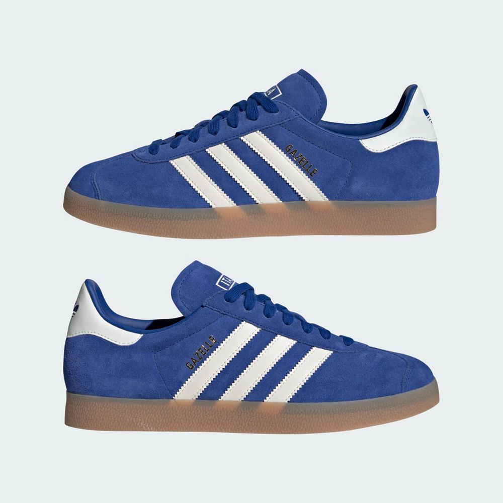 Basket Adidas Gazelle Italy Bleu Blanche Homme | HTW-83962962