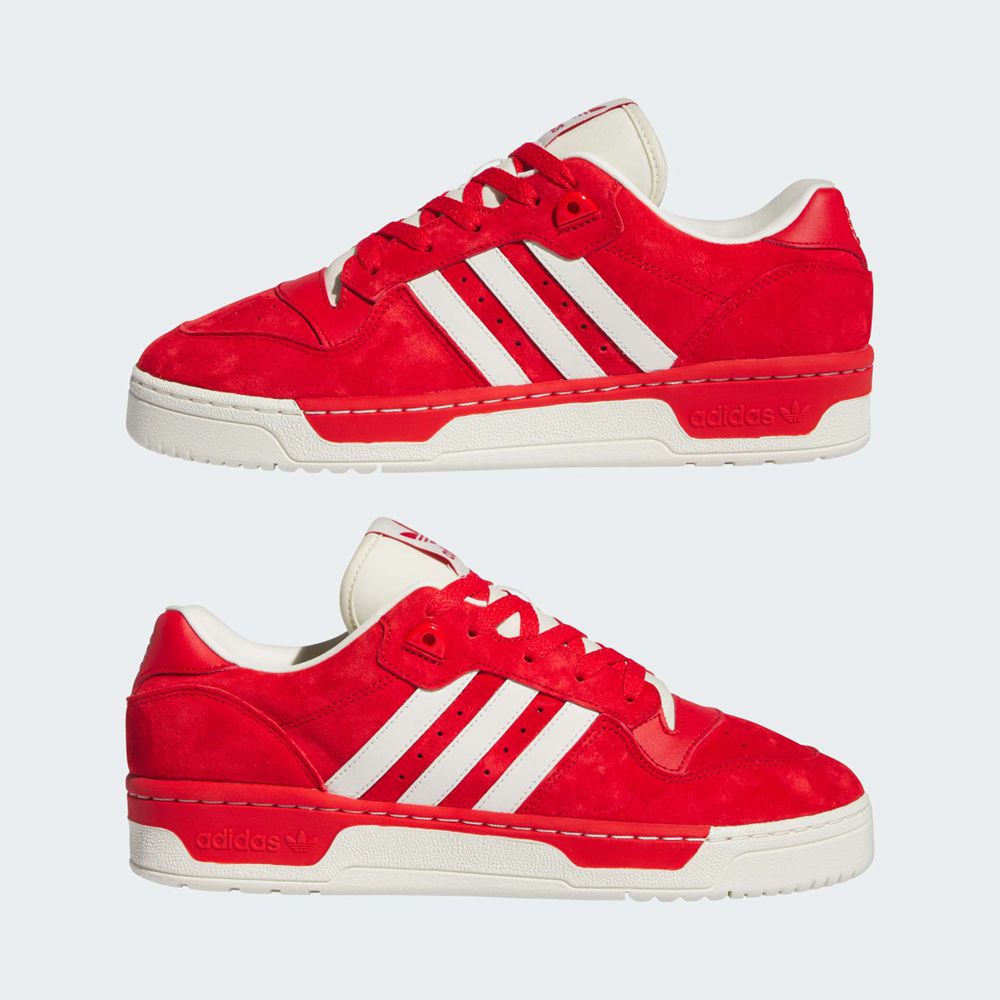 Basket Adidas Rivalry Low Rouge Blanche Homme | RFU-23982925