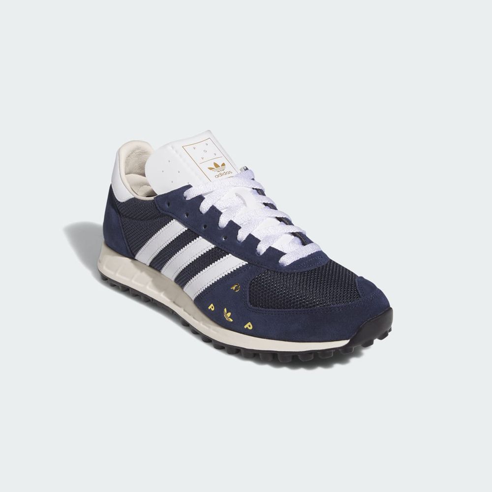 Basket Adidas Pop Trading Co TRX Bleu Marine Blanche Homme | VPJ-73705039