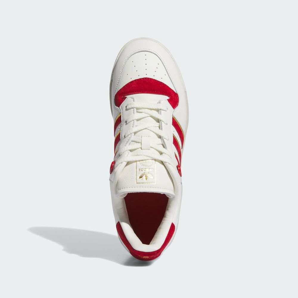 Basket Adidas Rivalry 86 Low Blanche Rouge Homme | ZFI-52057643