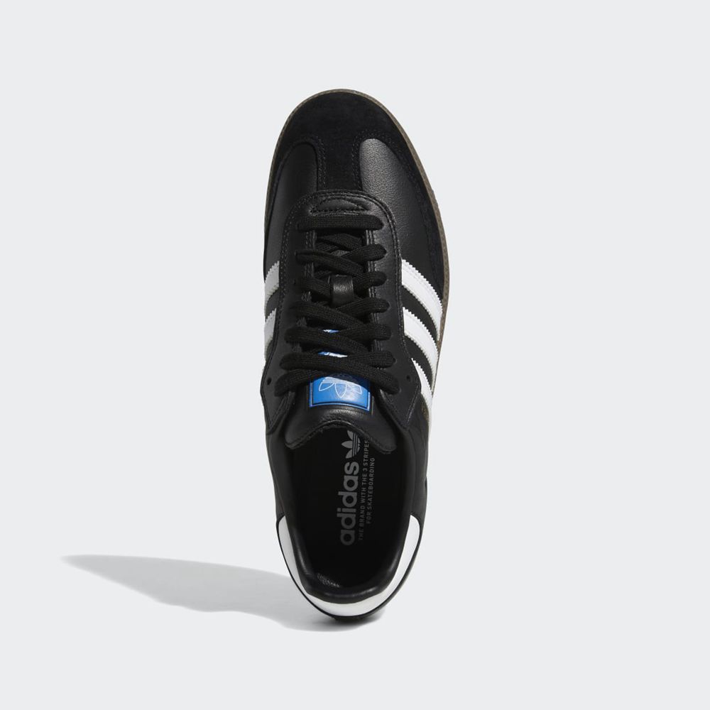 Basket Adidas Samba ADV Noir Blanche Doré Homme | VCT-70147288