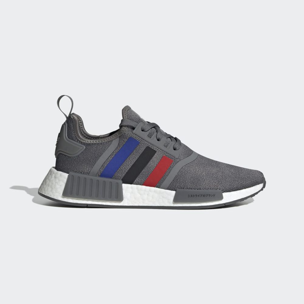 Basket Adidas NMD_R1 Grise Rouge Noir Homme | VGZ-14006729