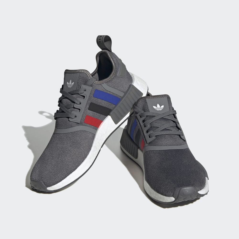 Basket Adidas NMD_R1 Grise Rouge Noir Homme | VGZ-14006729