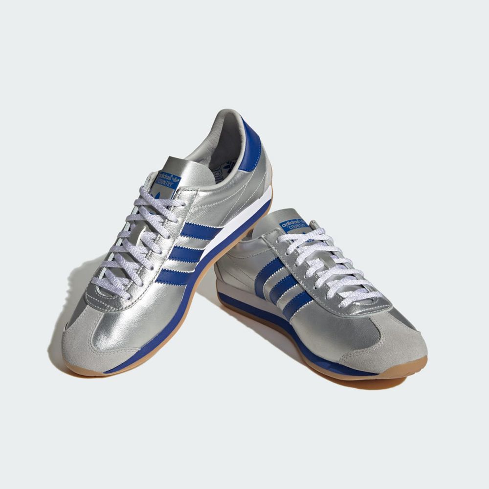 Basket Adidas Country OG Argent Bleu Blanche Homme | VMO-78638580