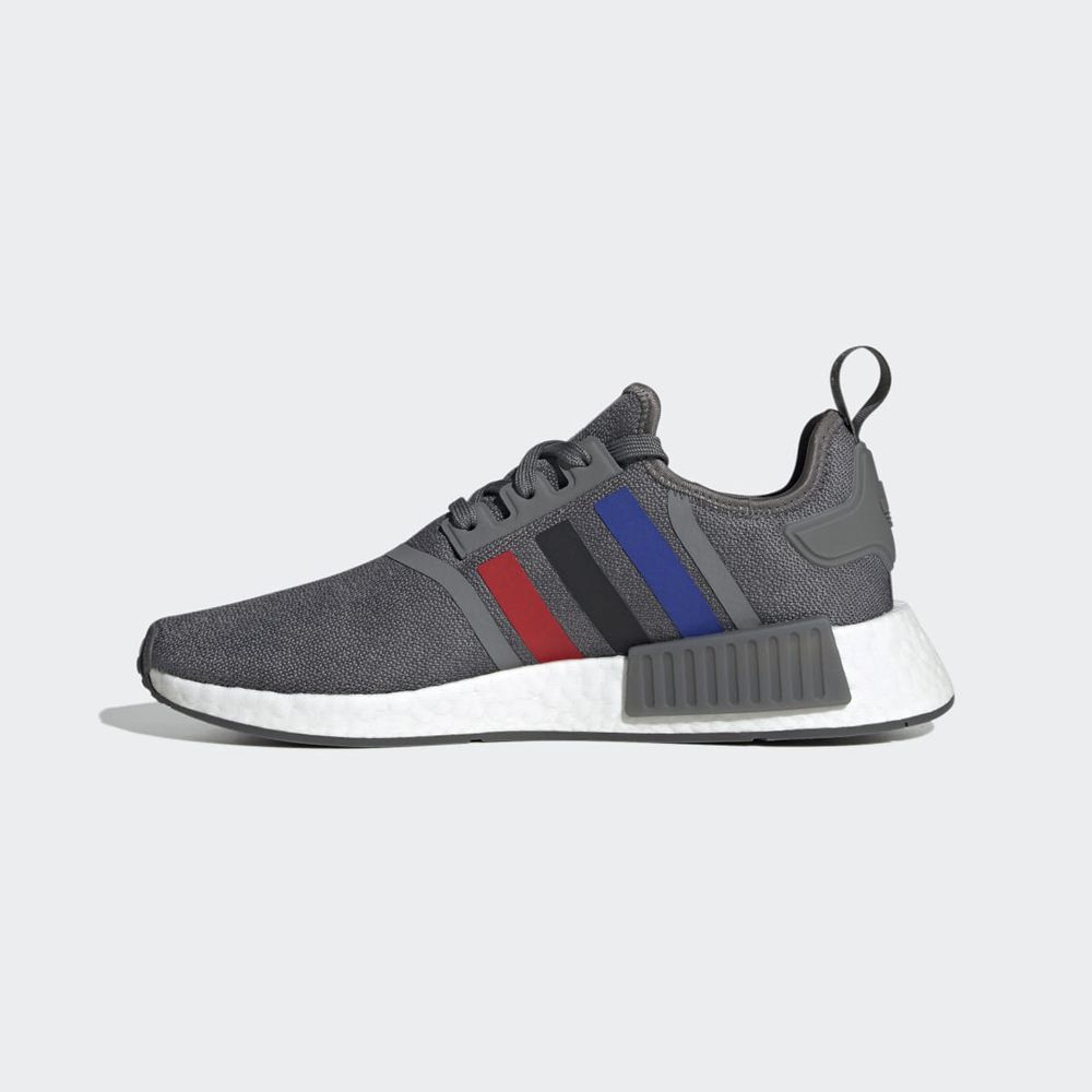 Basket Adidas NMD_R1 Grise Rouge Noir Homme | VGZ-14006729