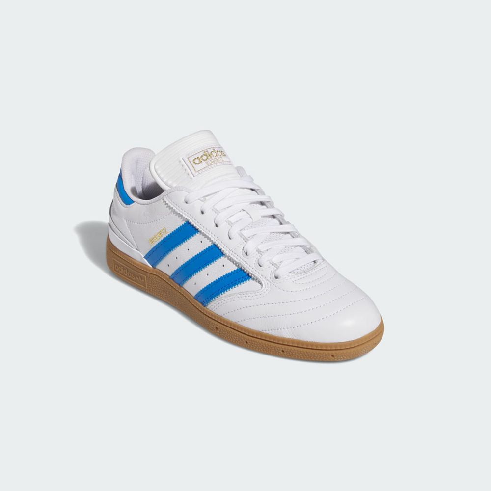 Basket Adidas Busenitz Blanche Bleu Doré Homme | NNS-67900346