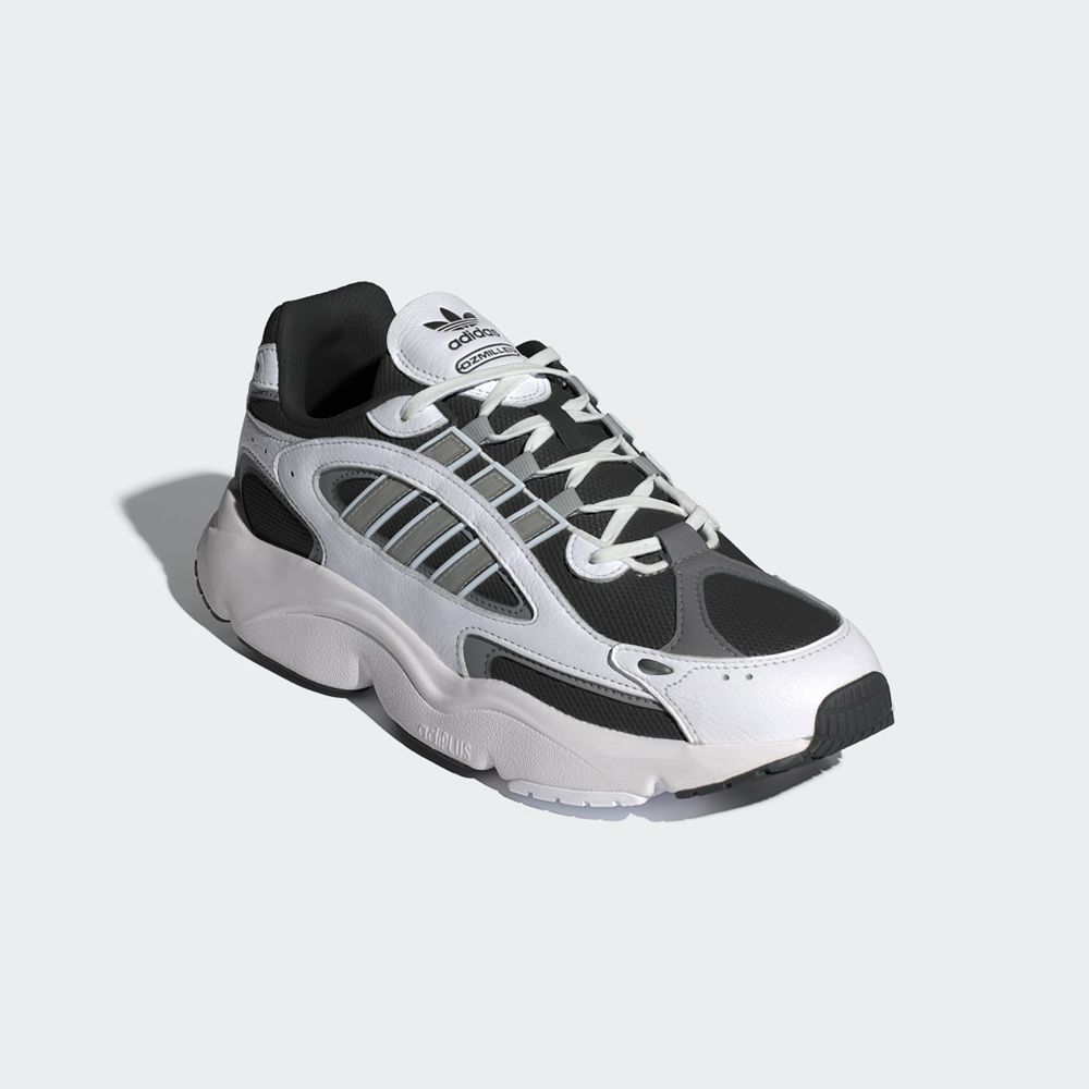 Basket Adidas Ozmillen Blanche Argent Grise Homme | CZA-72075228