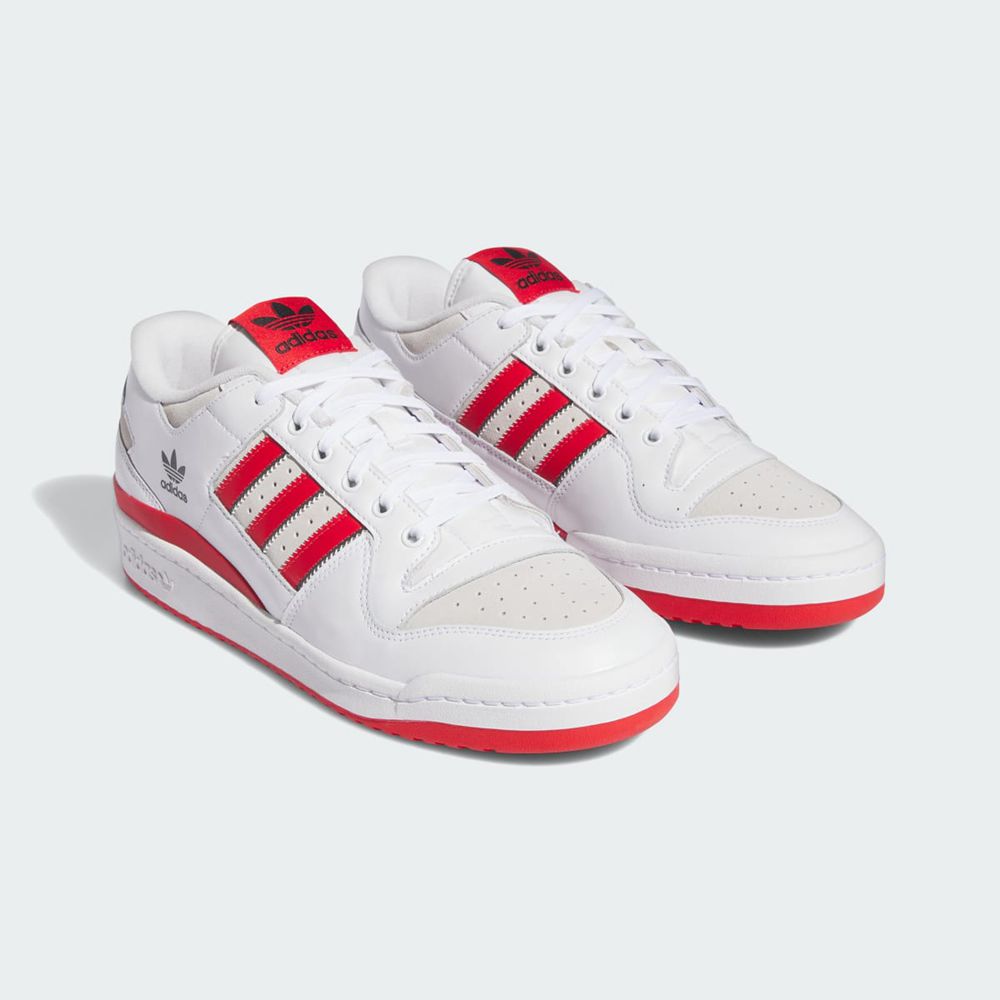 Basket Adidas Forum 84 Low ADV Blanche Rouge Noir Homme | UHN-91724509