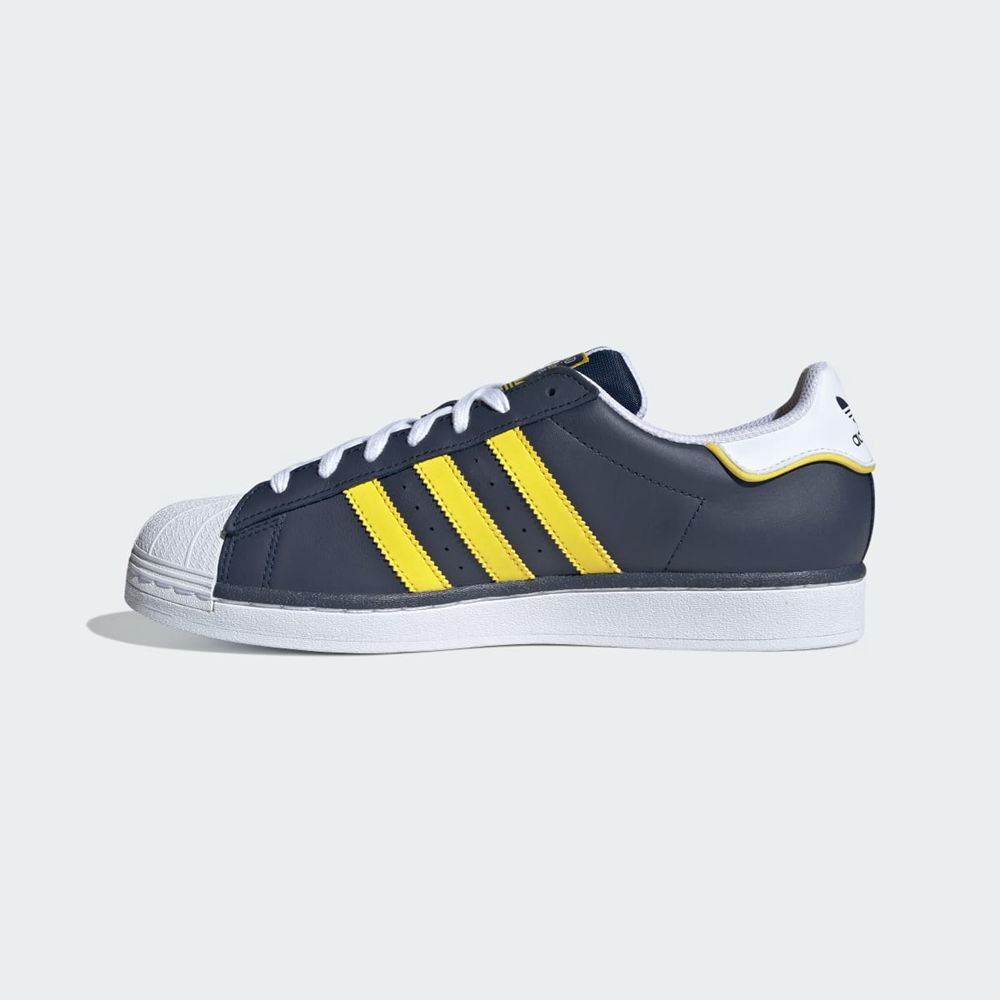 Basket Adidas Superstar Bleu Marine Jaune Blanche Homme | NTW-66345674