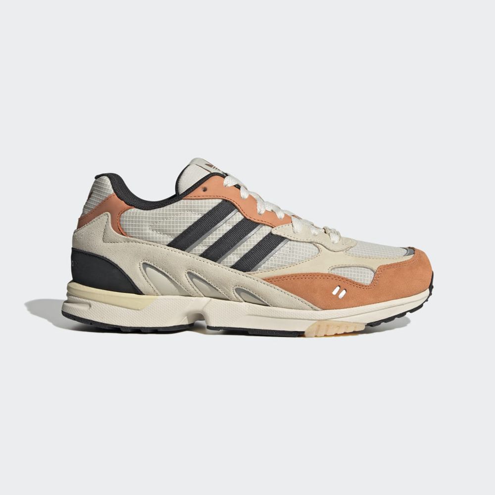 Basket Adidas Torsion Super Blanche Grise Marron Homme | KII-46868691