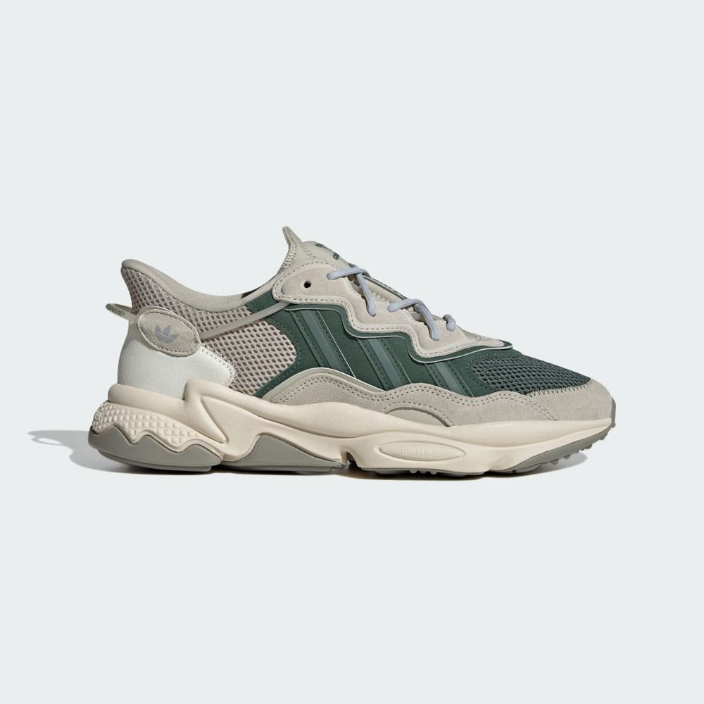 Basket Adidas OZWEEGO Grise Vert Blanche Homme | RCR-45664594