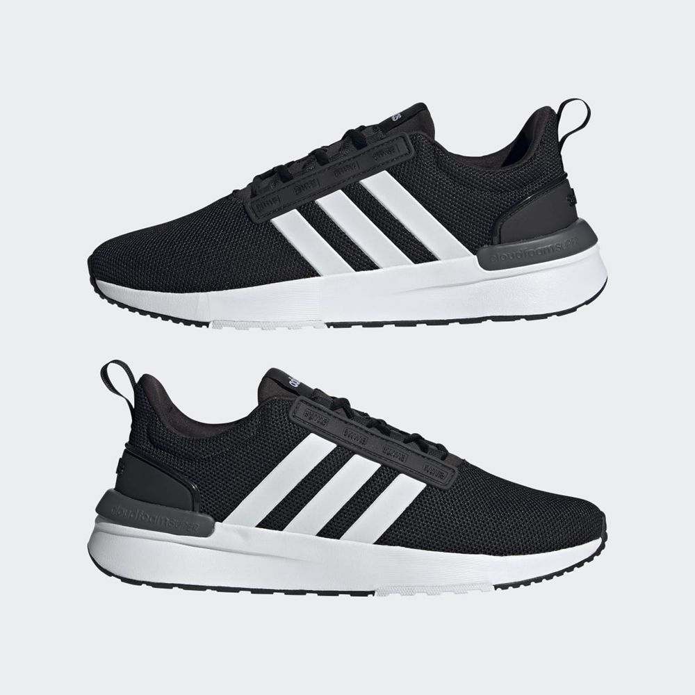 Basket Adidas Racer TR21 Noir Blanche Homme | BLJ-34637387