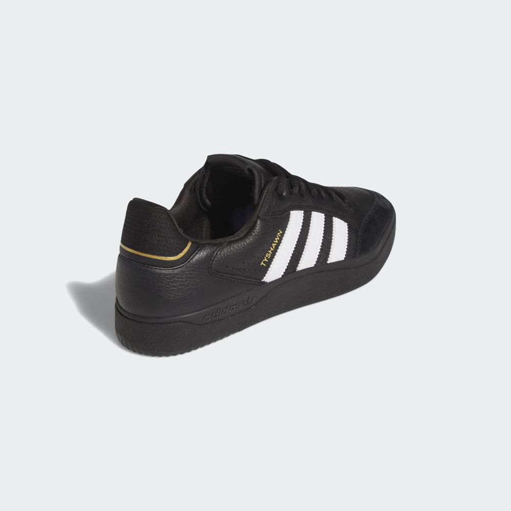 Basket Adidas Tyshawn Low Noir Blanche Doré Homme | YLJ-63616433