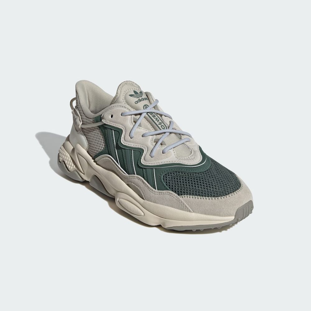 Basket Adidas OZWEEGO Grise Vert Blanche Homme | RCR-45664594