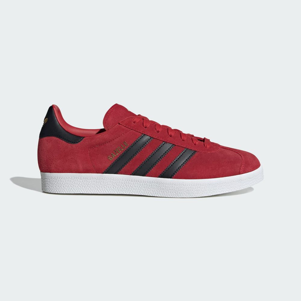 Basket Adidas Gazelle Manchester United Rouge Noir Blanche Homme | NQN-50674406