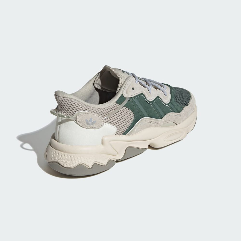 Basket Adidas OZWEEGO Grise Vert Blanche Homme | RCR-45664594