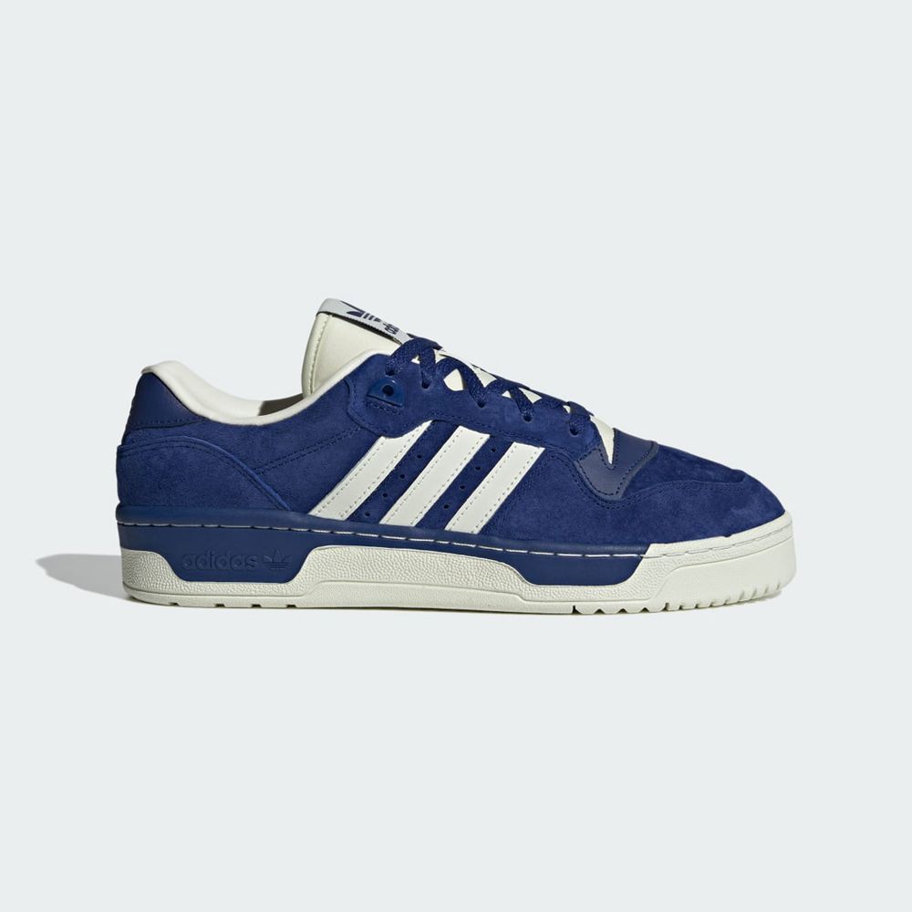 Basket Adidas Rivalry Low Bleu Blanche Homme | LEO-33124193