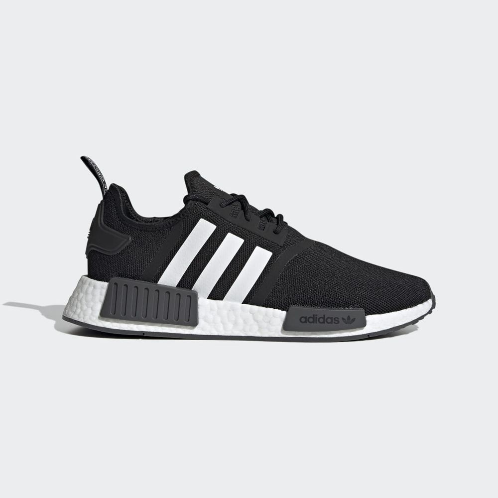 Basket Adidas NMD_R1 Noir Blanche Grise Homme | SDY-80956243