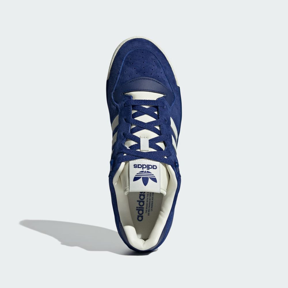 Basket Adidas Rivalry Low Bleu Blanche Homme | LEO-33124193