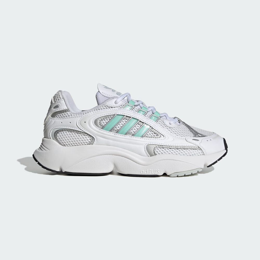 Basket Adidas Ozmillen Blanche Vert Bleu Homme | CGA-40074385