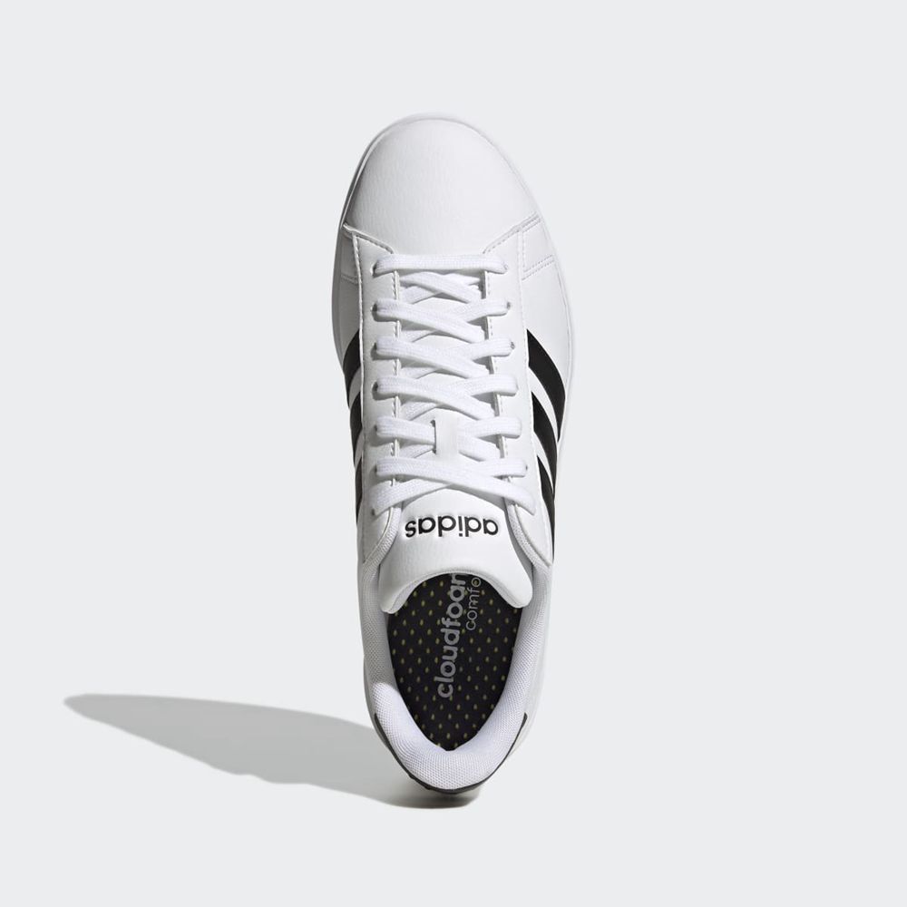 Basket Adidas Grand Court 2.0 Blanche Noir Homme | WIP-83460971