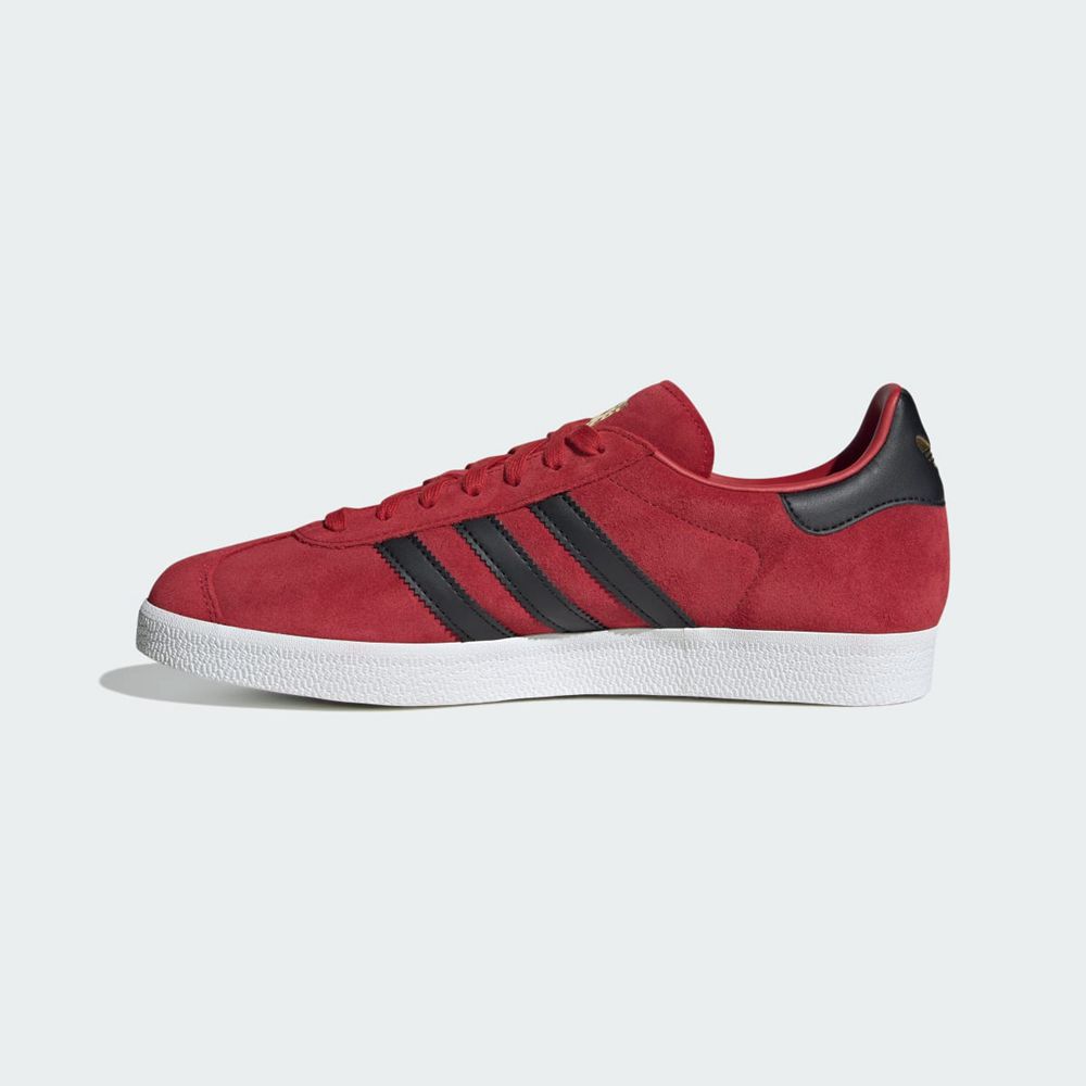 Basket Adidas Gazelle Manchester United Rouge Noir Blanche Homme | NQN-50674406