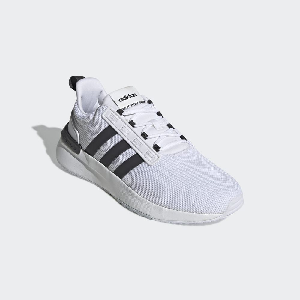 Basket Adidas Racer TR21 Blanche Grise Noir Homme | YRU-24443495