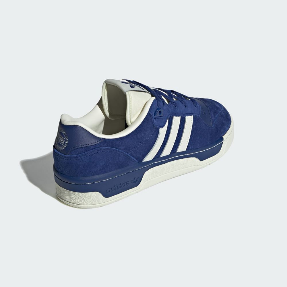 Basket Adidas Rivalry Low Bleu Blanche Homme | LEO-33124193