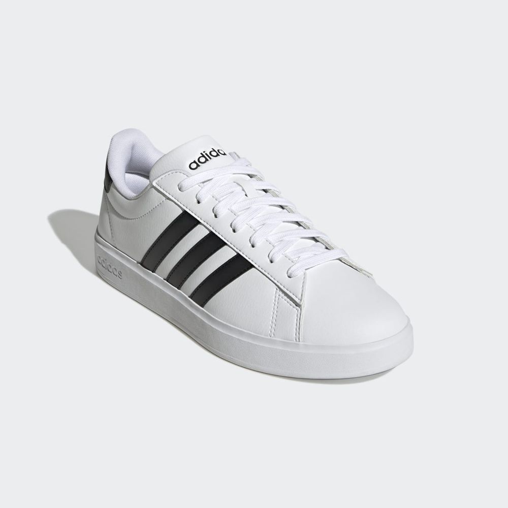 Basket Adidas Grand Court 2.0 Blanche Noir Homme | WIP-83460971