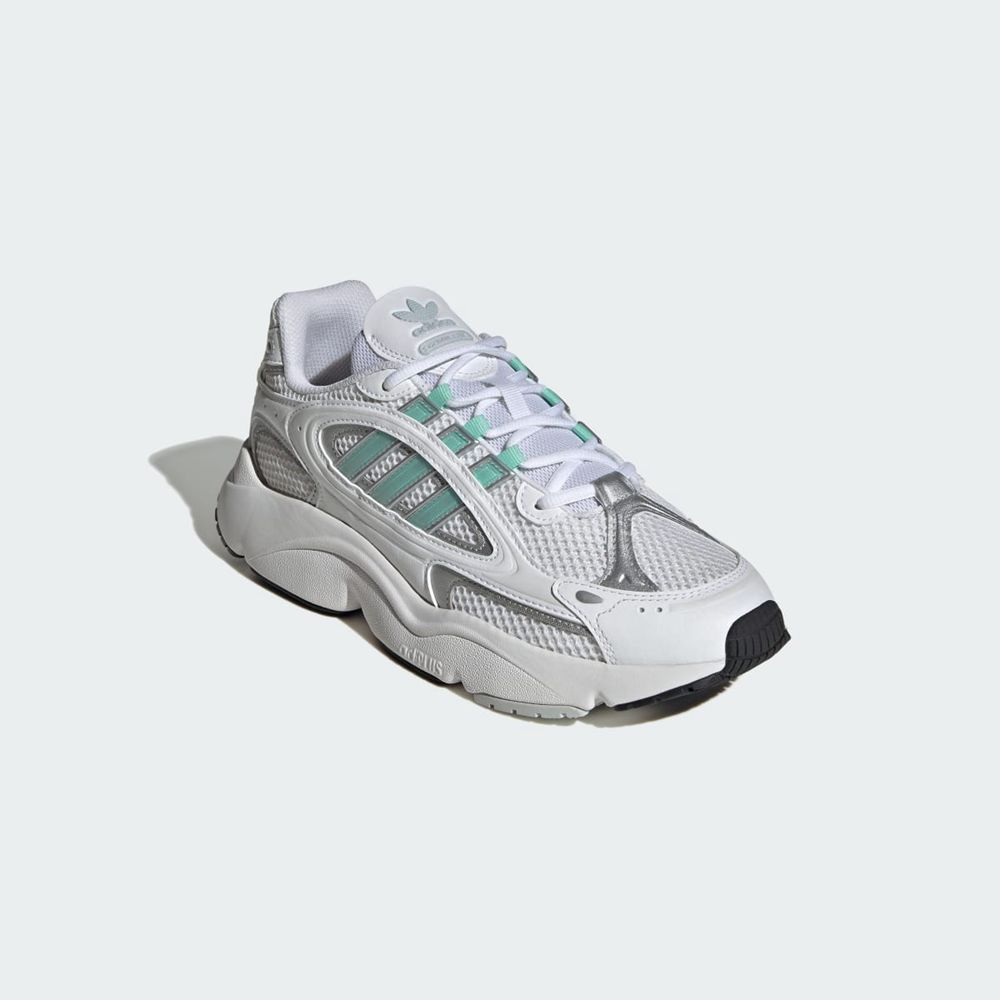 Basket Adidas Ozmillen Blanche Vert Bleu Homme | CGA-40074385