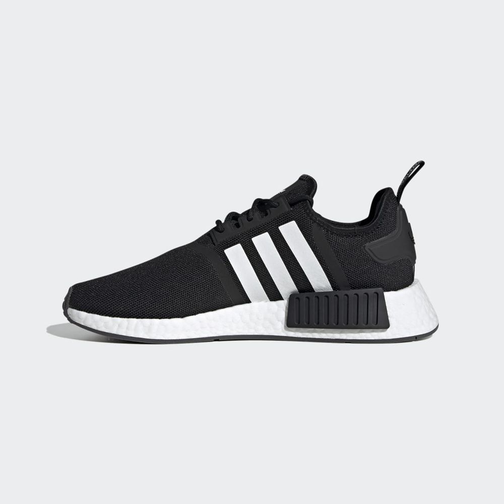 Basket Adidas NMD_R1 Noir Blanche Grise Homme | SDY-80956243