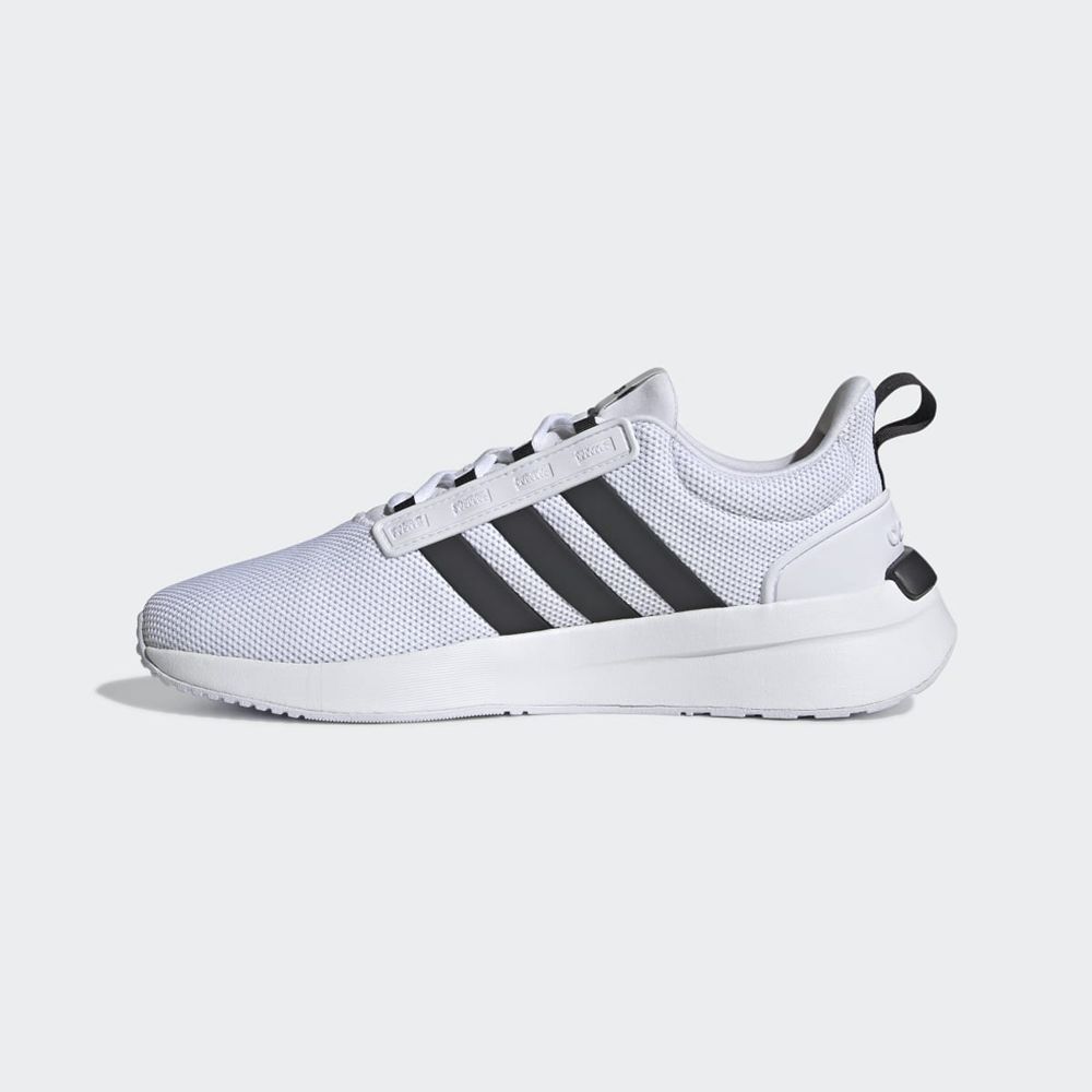 Basket Adidas Racer TR21 Blanche Grise Noir Homme | YRU-24443495