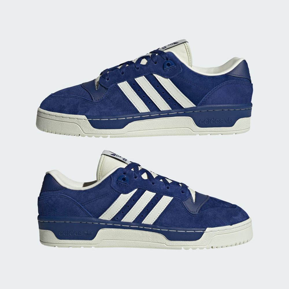 Basket Adidas Rivalry Low Bleu Blanche Homme | LEO-33124193