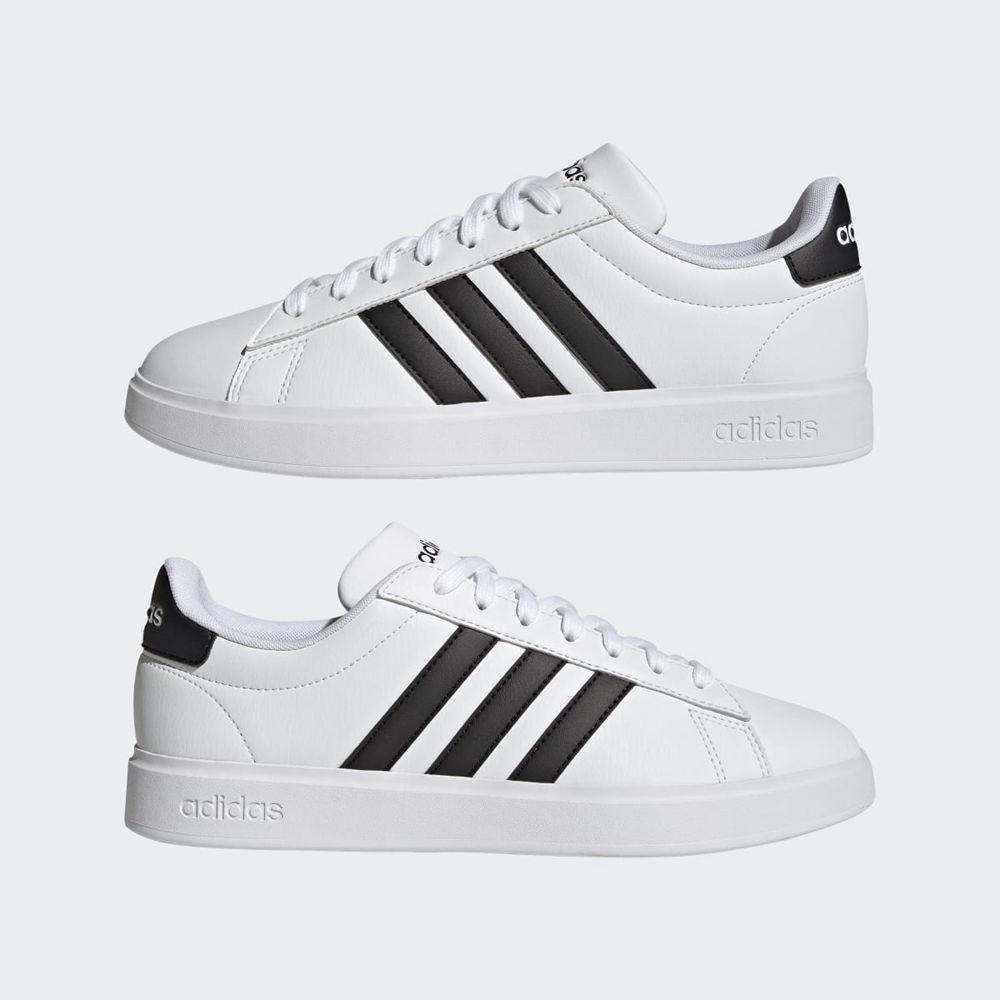 Basket Adidas Grand Court 2.0 Blanche Noir Homme | WIP-83460971