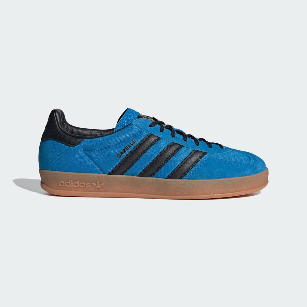 Basket Adidas Gazelle Indoor Bleu Noir Homme | WSB-00441400