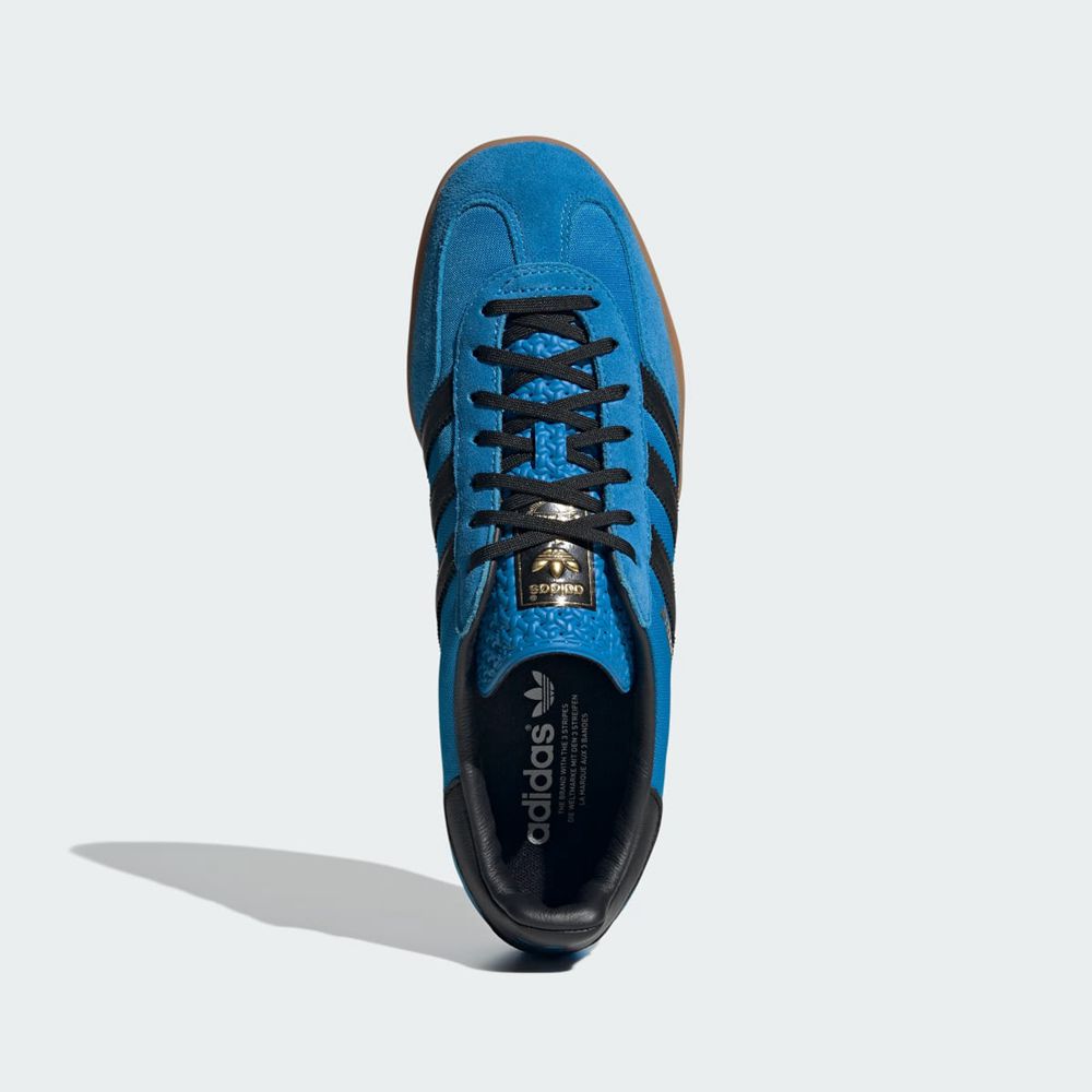 Basket Adidas Gazelle Indoor Bleu Noir Homme | WSB-00441400