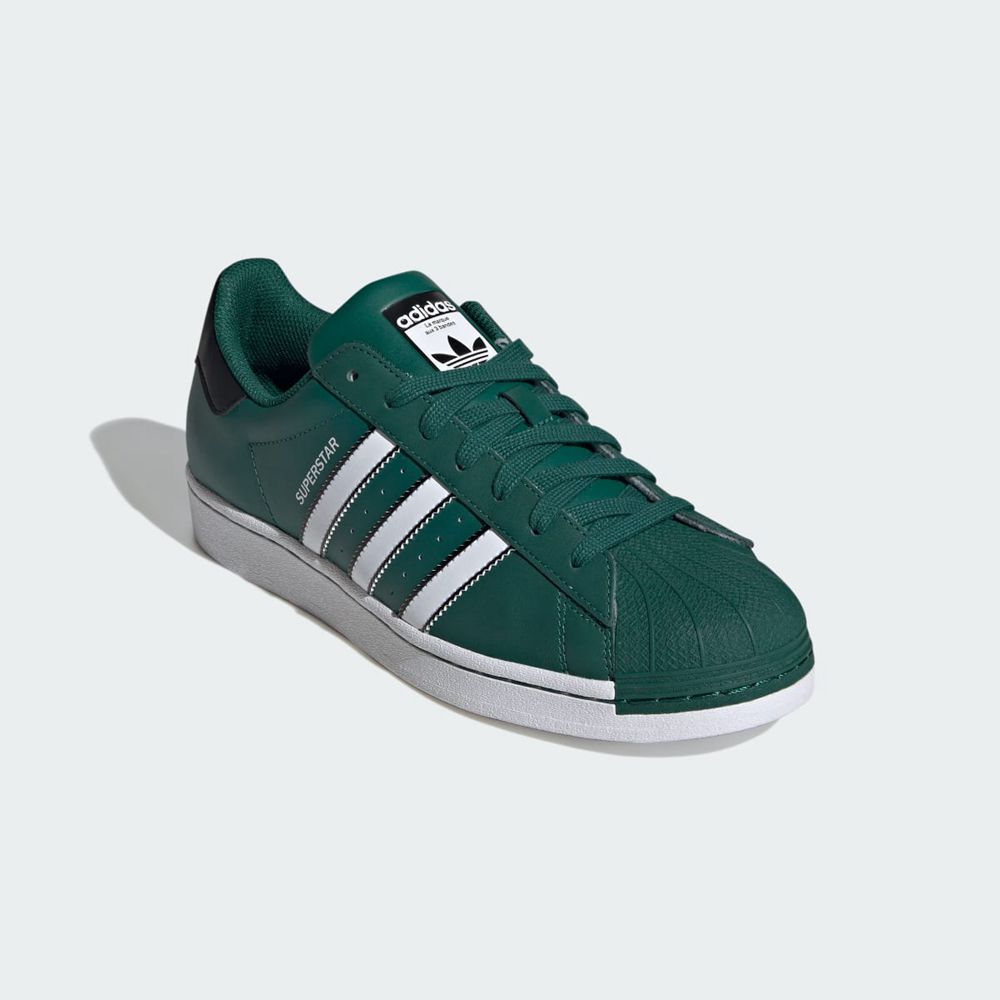 Basket Adidas Superstar Vert Blanche Noir Homme | IUZ-07331869