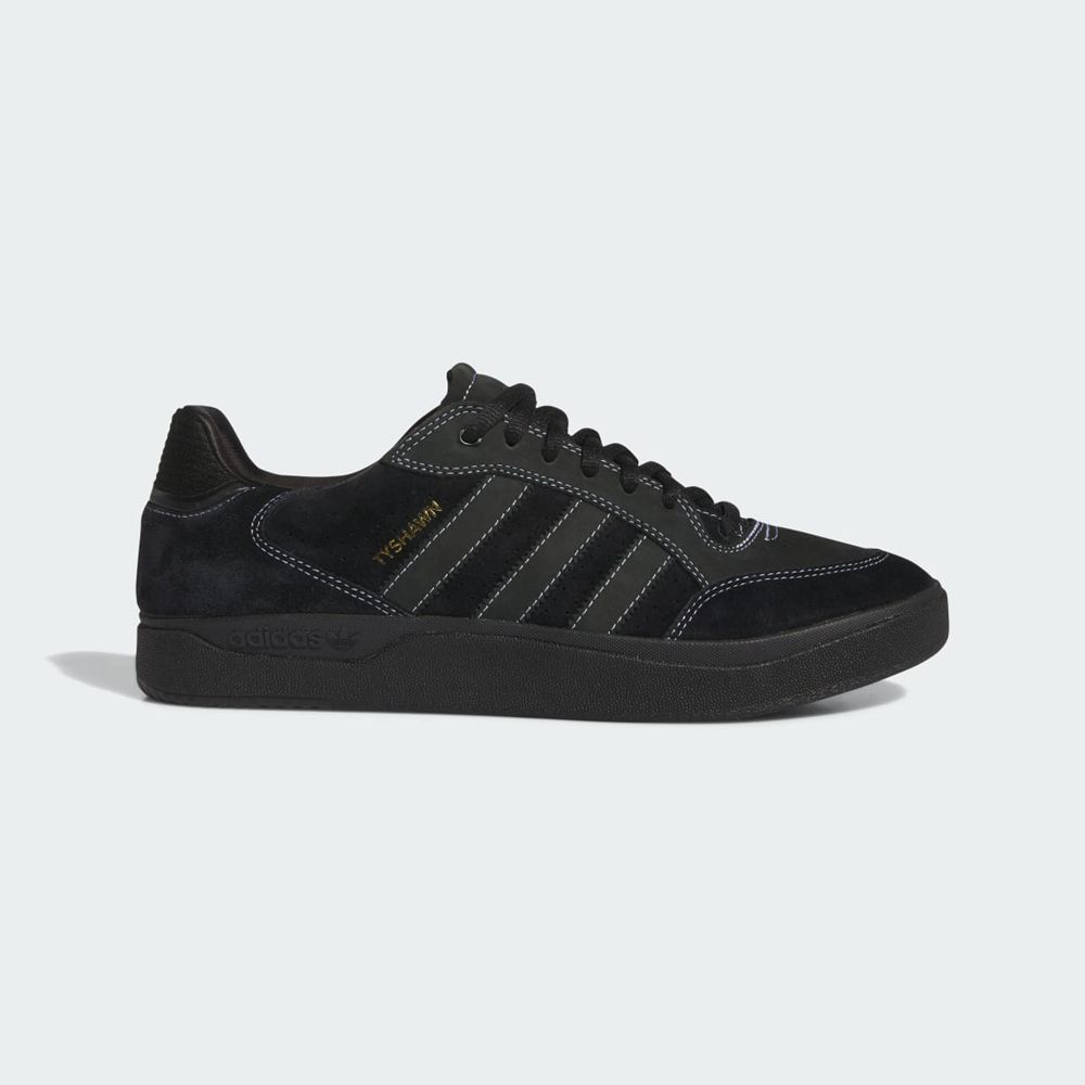 Basket Adidas Tyshawn Low Noir Blanche Doré Homme | COS-80097765