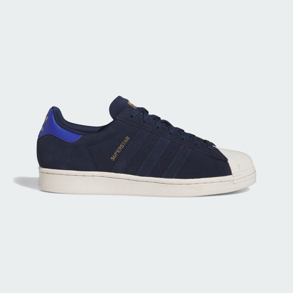 Basket Adidas Superstar ADV Bleu Marine Bleu Doré Homme | MNY-49570562