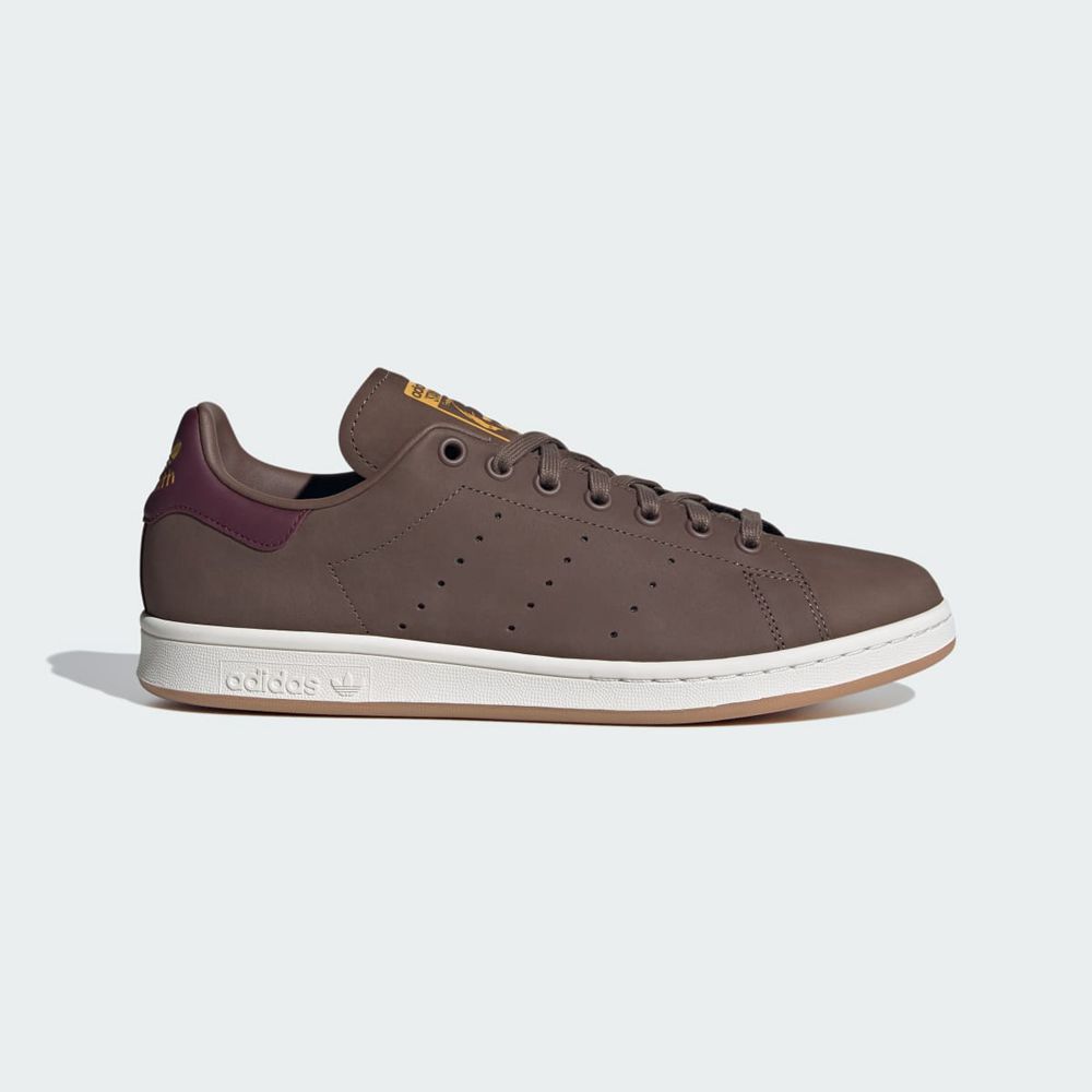 Basket Adidas Stan Smith Marron Bordeaux Jaune Homme | PIU-02136881